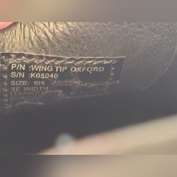 Hush Puppies Professionals Men's Wing Tip Oxford Black Lace up Shoes Size 10.5 - Picture 15 of 16